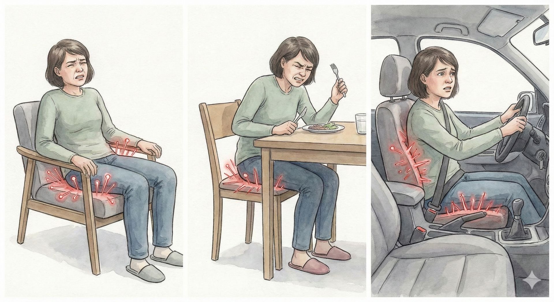 一坐下屁股就痛怎麼辦？超音波解析「坐骨結節痛」是腿後肌腱炎，還是深臀神經夾擠