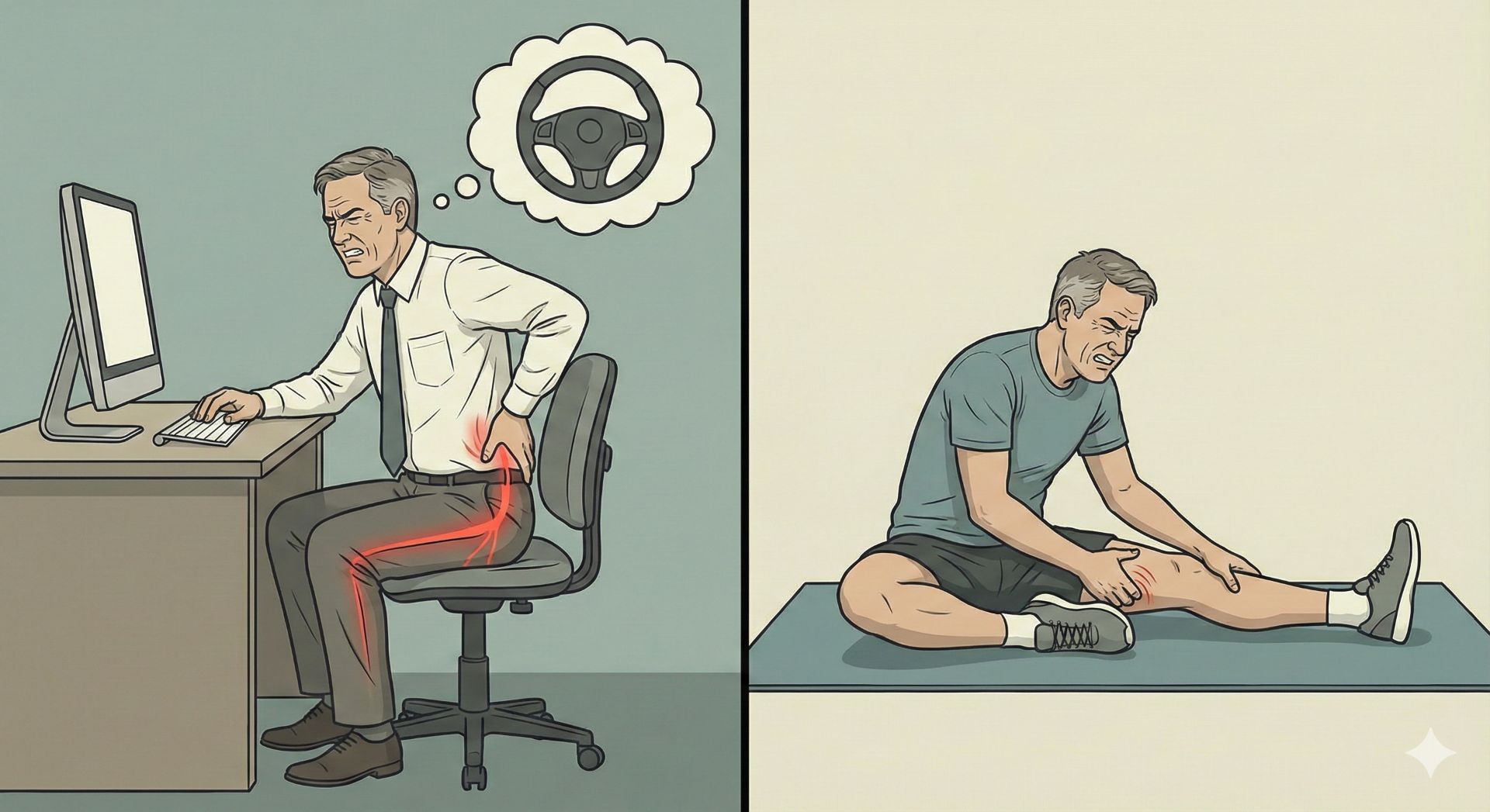 一坐下屁股就痛怎麼辦？超音波解析「坐骨結節痛」是腿後肌腱炎，還是深臀神經夾擠