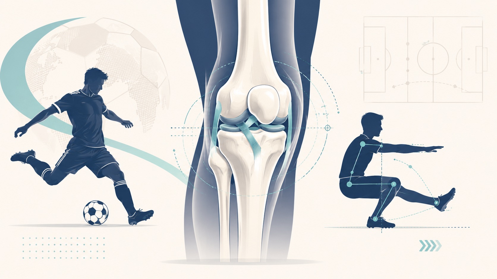 林瑋德醫師進修 FIFA Medical Network 運動醫學課程，示意膝關節評估重視動作而非只看影像